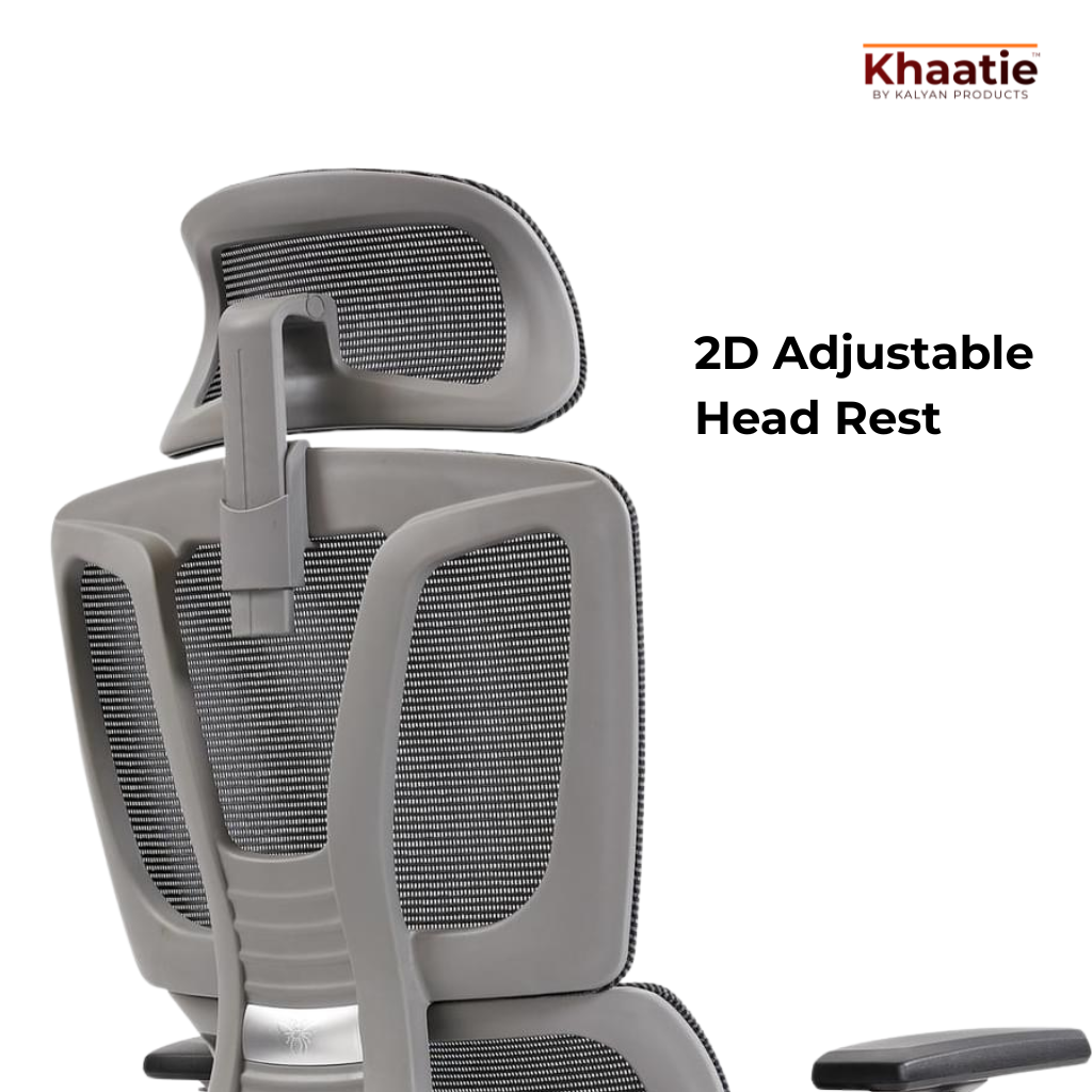 Khaatie Ergonomic Chair with Headrest | Study & Work Chair | 1201 Air Flex | Revolving Chair