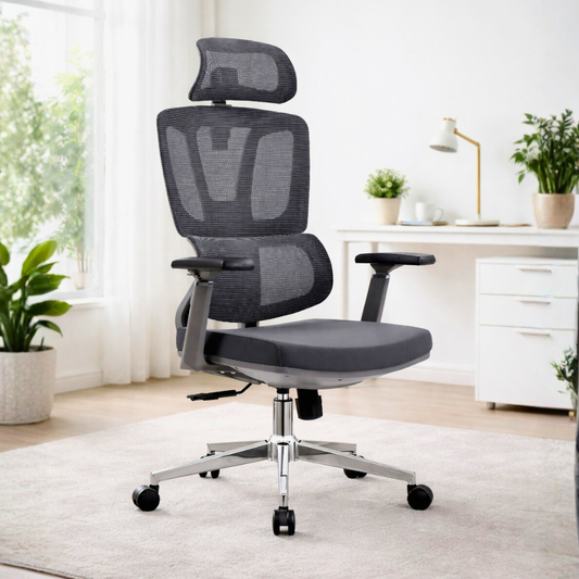 Khaatie Ergonomic Chair with Headrest | Study & Work Chair | 1201 Air Flex | Revolving Chair